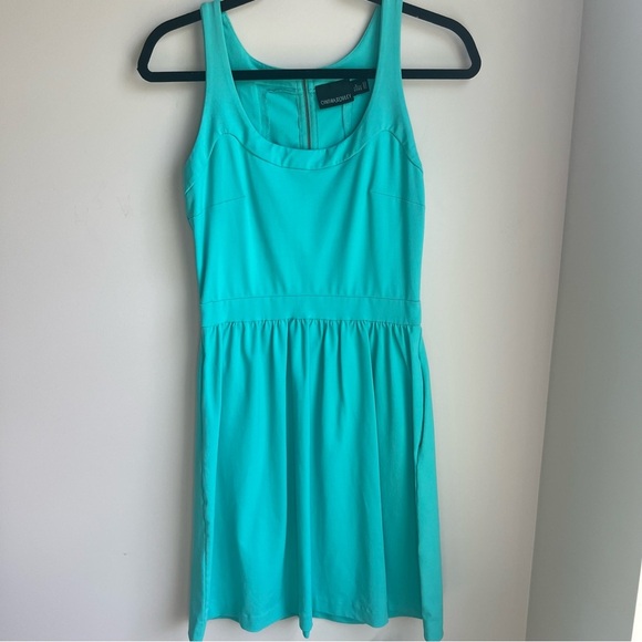 Cynthia Rowley Turquoise Mini Dress - Size Small - Picture 4 of 14